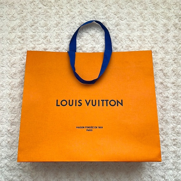 Louis Vuitton Shopping Bag Authentic, Embossed Logo, Fabric Handles - Picture 1 of 8